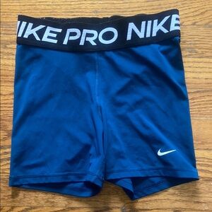 Nike Pro Blue Athletic Shorts